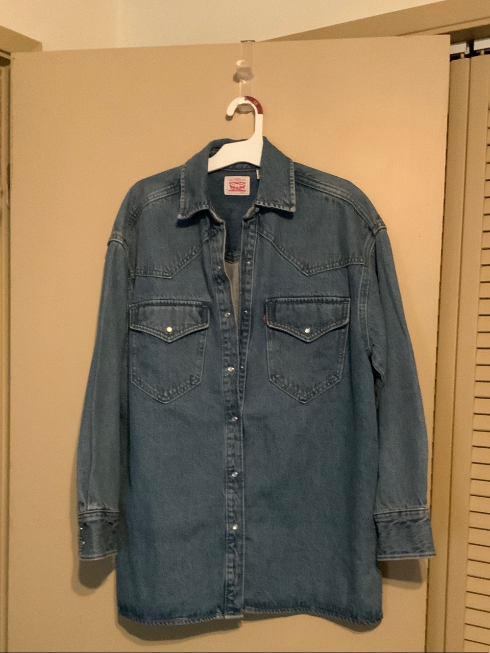 Levi's Denim Button-Down Western Shirt